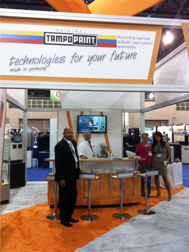Tampo at trade show