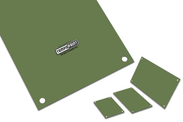 Cool Green, Water Wash Photopolymer plate